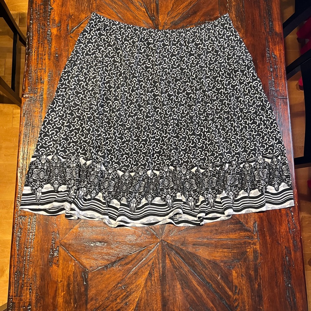 Black and white skirt